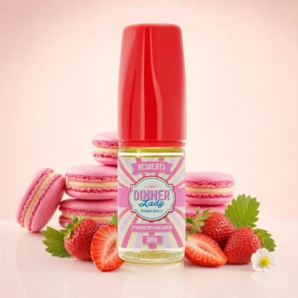 Dinnerlady Strawberrymacaron Premium Salt Likit
