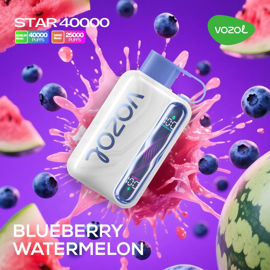 vozol-star-40000-blueberry-watermelon.jpg Vozol Star 40000 Blueberry Watermelon - Görsel 1
