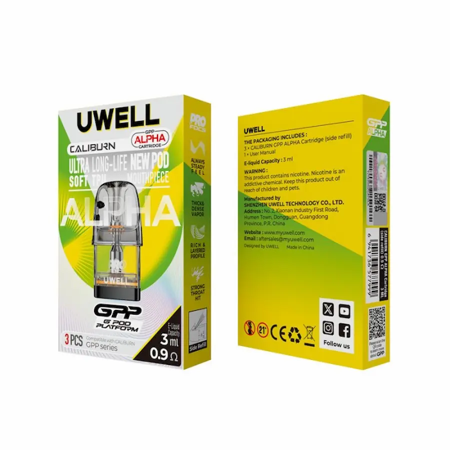 Uwell Caliburn GPP Alpha Kartuş Uwell Caliburn GPP Alpha Kartuş