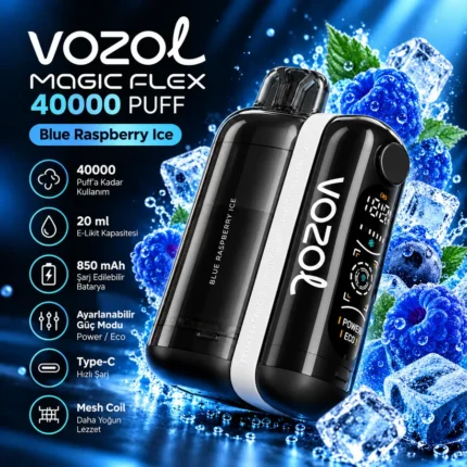 VOZOL MAGIC FLEX 40000 Puff Blue Raspberry Ice