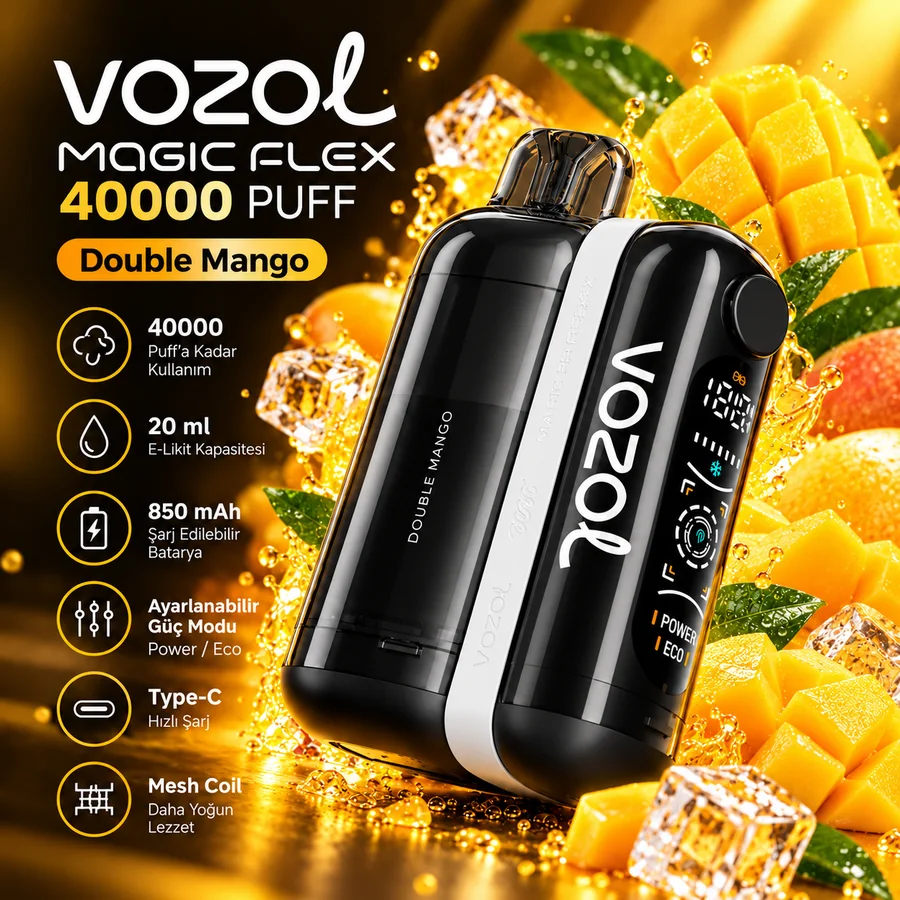 VOZOL MAGIC FLEX 40000 Puff Double Mango VOZOL MAGIC FLEX 40000 Puff Double Mango