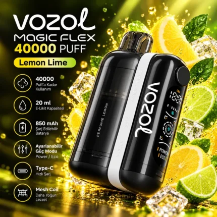 VOZOL MAGIC FLEX 40000 Puff Lemon Lime