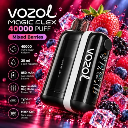 VOZOL MAGIC FLEX 40000 Puff Mixed Berries